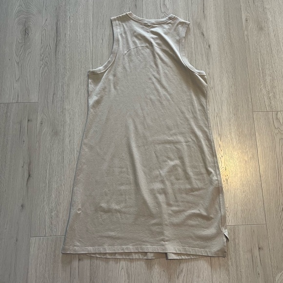 Lululemon Classic-Fit Cotton-Blend Dress - Raw Linen Beige Tank Mini Dress - Picture 7 of 7